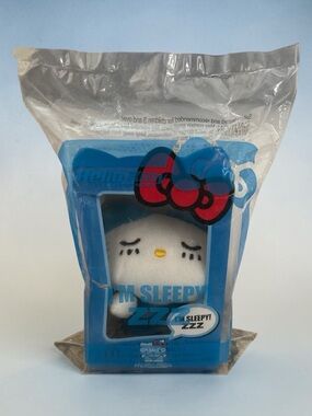 HELLO KITTY McDonalds Plush Charm Kitty@Messenger Series 2008 NWT I'M SLEEPY!